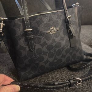 Coach Navy Mollie Tote 25